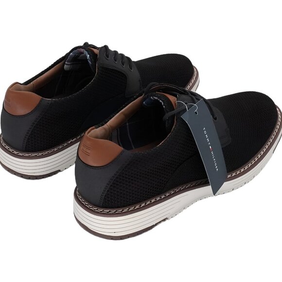 Tommy Hilfiger Men\'s Hiser Casual Oxford Dress Sneaker Black US 8 M EU 41